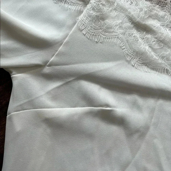 Womens cold shoulder chiffon blouse - Picture 6 of 10